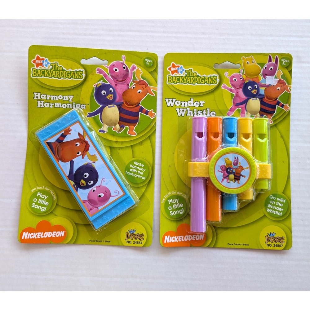 Backyardigans Toy Instruments Harmony Harmonica Wonder Whistle Nickelodeon 2007